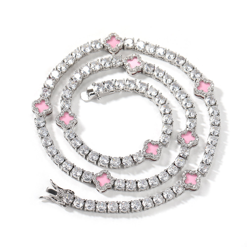 Van Clover Necklace | Pink