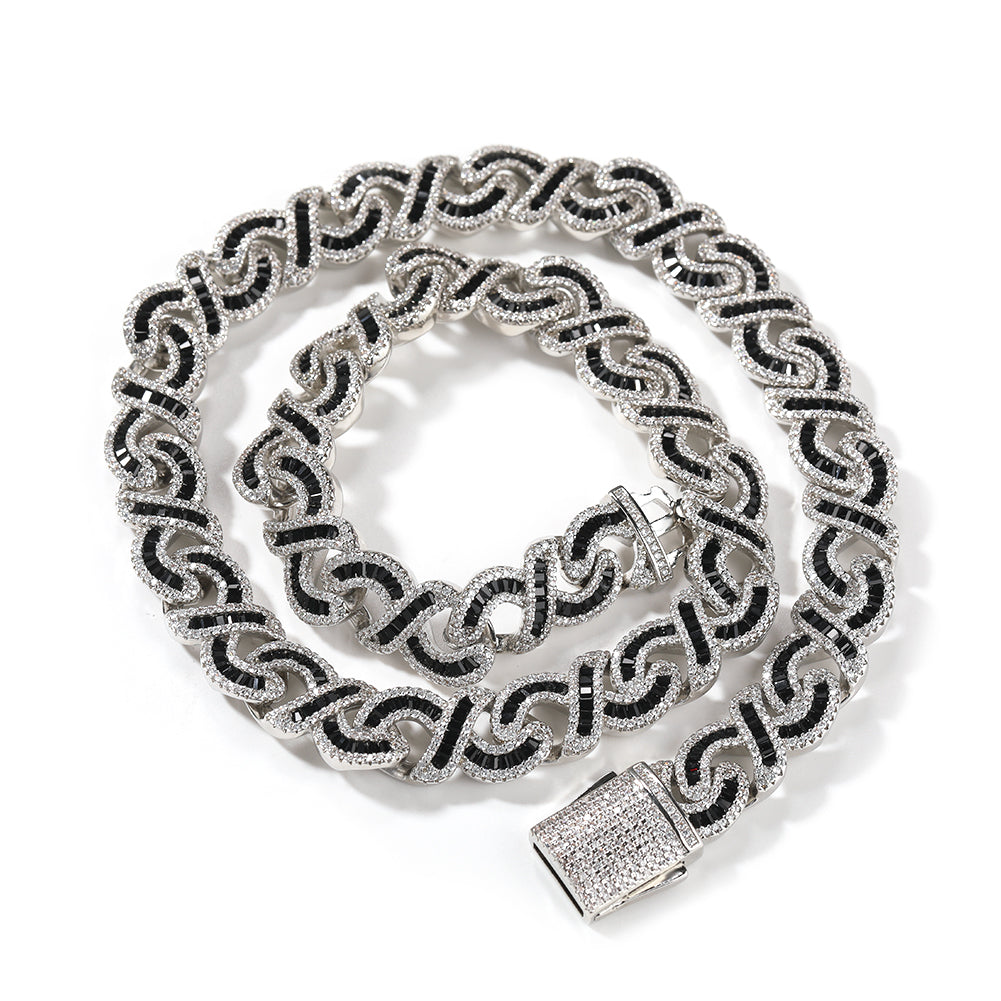 Hued Eternity Link Necklace